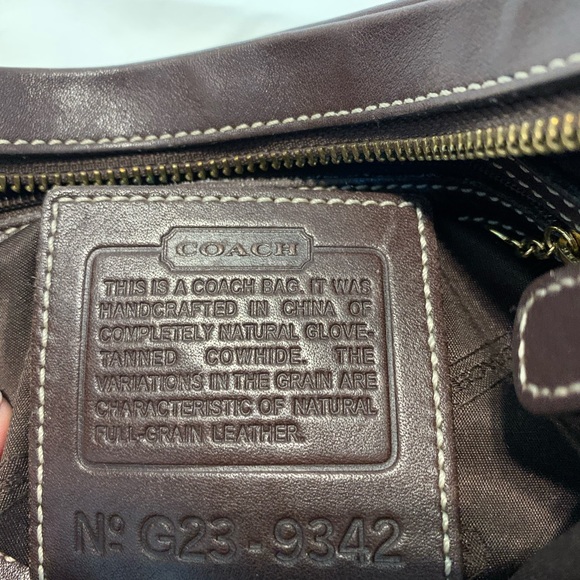 Coach Brown Leather Hobo Bag - Picture 9 of 10